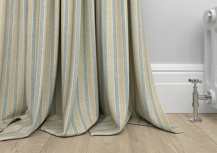 Emily Bond George Stripe, Indigo - Made to Measure Curtains - Image 6